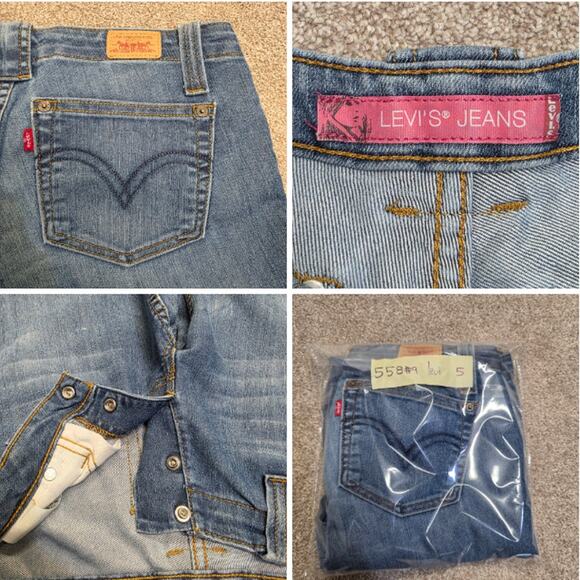 y2k Vintage streetwear grunge authentic  bootcut Levi's Jeans sz 5 buttonfly - Picture 15 of 15